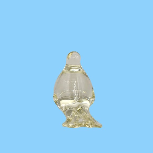 Bird Figurine Clear Glass Animal Figural Collectible Giftware - Picture 4 of 6